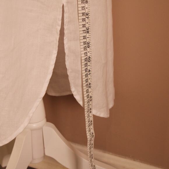 Amelline Women's 100% Linen Cowl Neck Sleeveless Maxi Dress w/ Pockets sz S - Picture 10 of 10